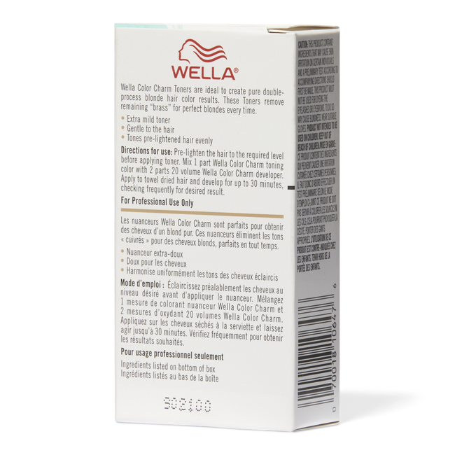 Wella Color Charm Permanent Liquid Creme Hair Color T11 Lightest Beige – AL  Refaey Group