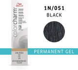 Wella Color Charm Permanent Gel Hair Color 1N/051 Black Noir Negro - MZR Trading