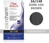 Wella Color Charm Permanent Liquid Creme Hair Color 3A/148 Dark Ash Brown Cendre Fonce