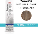 Wella Color Charm Permanent Gel Hair Color 7AA/632 Medium Blonde Intense Ash - MZR Trading