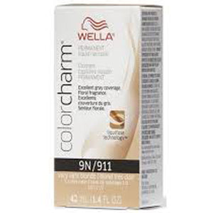 Wella Color Charm Permanent Liquid Creme Hair Color 9N/911 Very Light Blonde