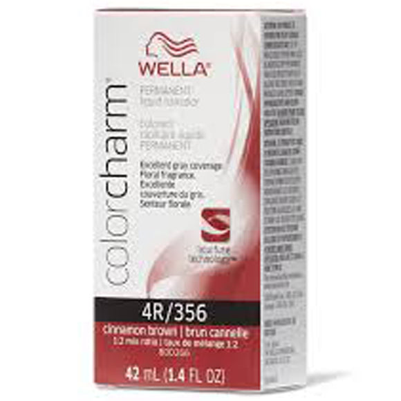 Wella Color Charm Permanent Liquid Creme Hair Color 4R/356 Cinnamon Brow