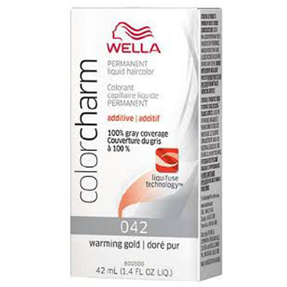 Wella Color Charm Permanent Liquid Creme Hair Colo 042 Warming Gold