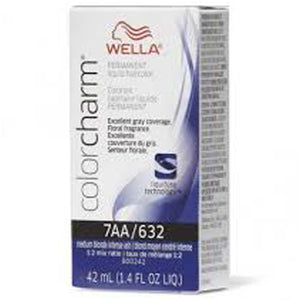 Wella Color Charm Permanent Liquid Creme Hair Color 7AA/632 Medium Blonde Intense Ash