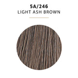 Wella Color Charm Permanent Liquid Creme Hair Color 5A/246 Light Ash Brown Cendre Clair