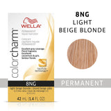 Wella Color Charm Permanent Liquid Creme Hair Color 8NG Light Beige Blonde