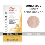 Wella Color Charm Permanent Liquid Creme Hair Color 10NG/1070 Honey Beige Blonde