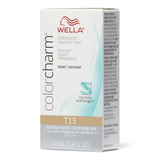 Wella Color Charm Permanent Liquid Creme Hair Color T15 Pale Beige Blonde - MZR Trading