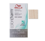 Wella Color Charm Permanent Liquid Creme Hair Color T10 Pale Blonde 42 ML - MZR Trading