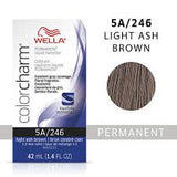 Wella Color Charm Permanent Liquid Creme Hair Color 5A/246 Light Ash Brown Cendre Clair