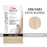 Wella Color Charm Permanent Liquid Creme Hair Color 10N/1001 Satin Blonde