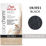 Wella Color Charm Permanent Liquid Creme Hair Color 1N/051 Black Noir